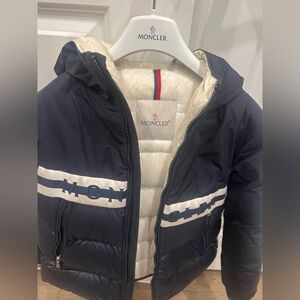 Moncler Kids Dark Blue Puffer Jacket